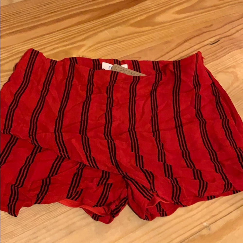 Red And Black skort